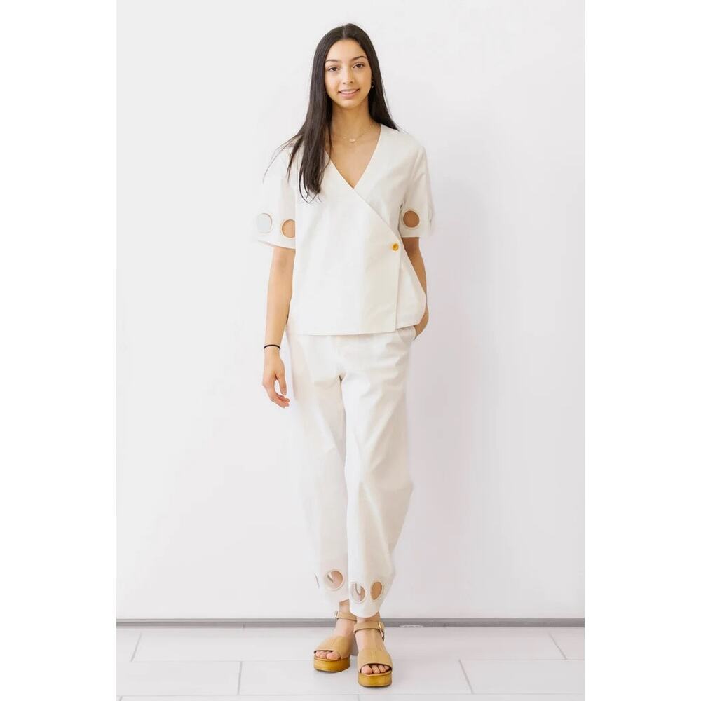 CROSBY COEN TOP‎ IN WHITE NWT SIZE LARGE $175